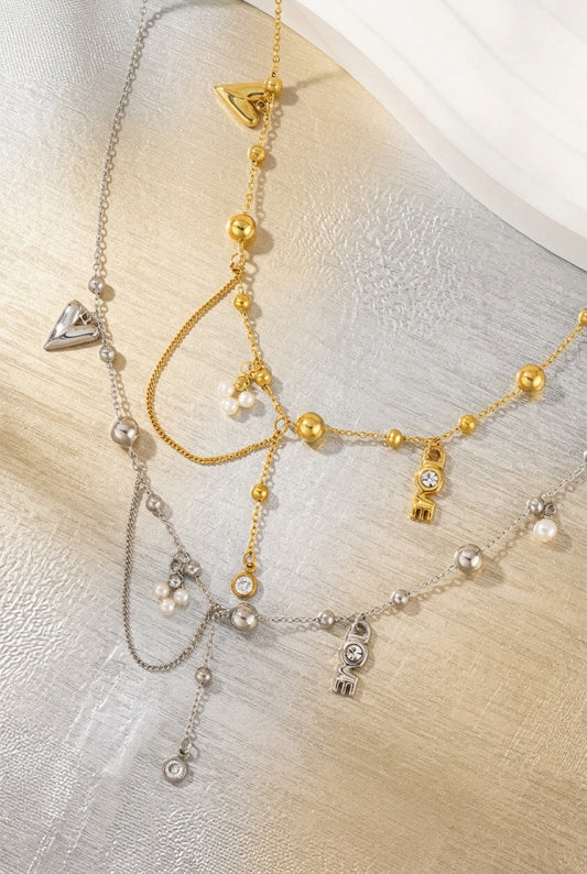 connected love necklace
