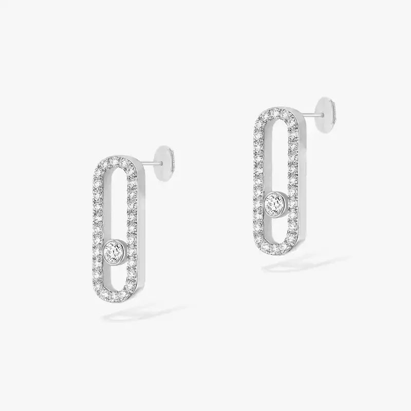 Boucles d'Oreilles MOVE Argent S925 - Accessoire Luxe Femme