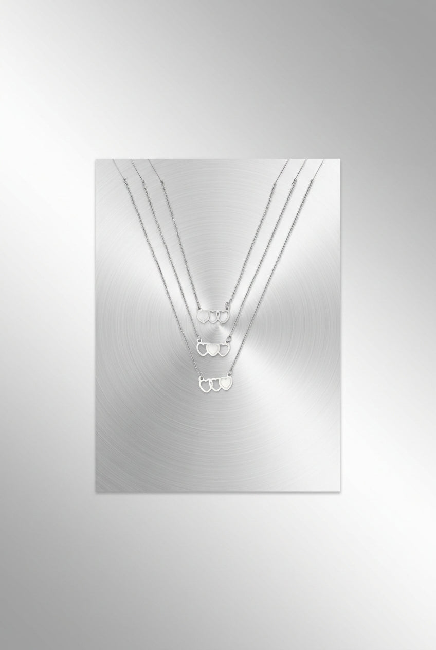 Necklace Three SisterS Gold Color Stainless Steel