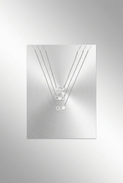 Necklace Three SisterS Gold Color Stainless Steel
