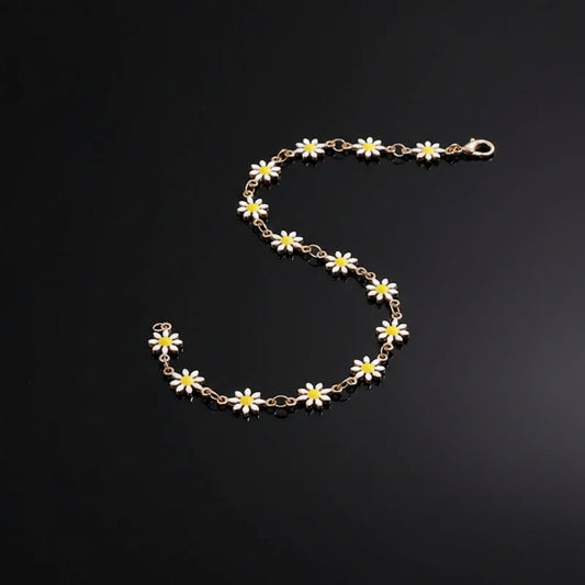 Collier Ras-de-Cou Marguerite Fleurie – Plaqué Argent