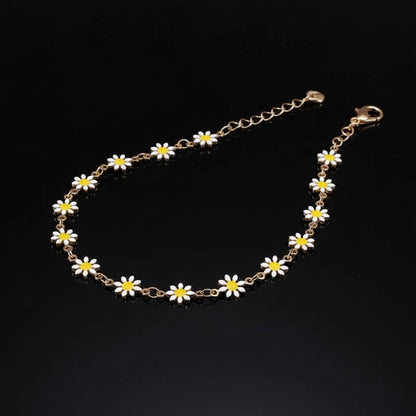 Collier Ras-de-Cou Marguerite Fleurie – Plaqué Argent