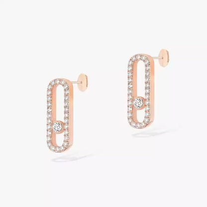 Boucles d'Oreilles MOVE Argent S925 - Accessoire Luxe Femme