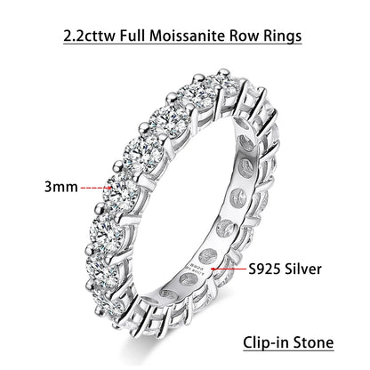 Serenity Ring in 3mm Moissanite - 925 Silver 18K Gold Plated
