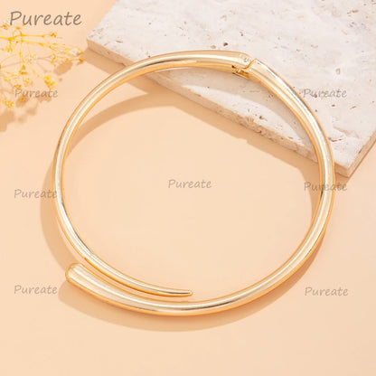Collier Ras-du-Cou Doré – Style Vintage
