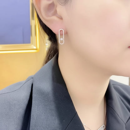 Boucles d'Oreilles MOVE Argent S925 - Accessoire Luxe Femme