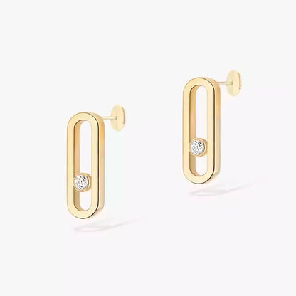 Boucles d'Oreilles MOVE Argent S925 - Accessoire Luxe Femme