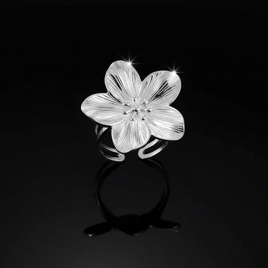 Bague Perles Design Inoxydable argenté - Style Aesthetic