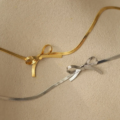 Minimalist Knot Choker Necklace, 18k Gold Plated