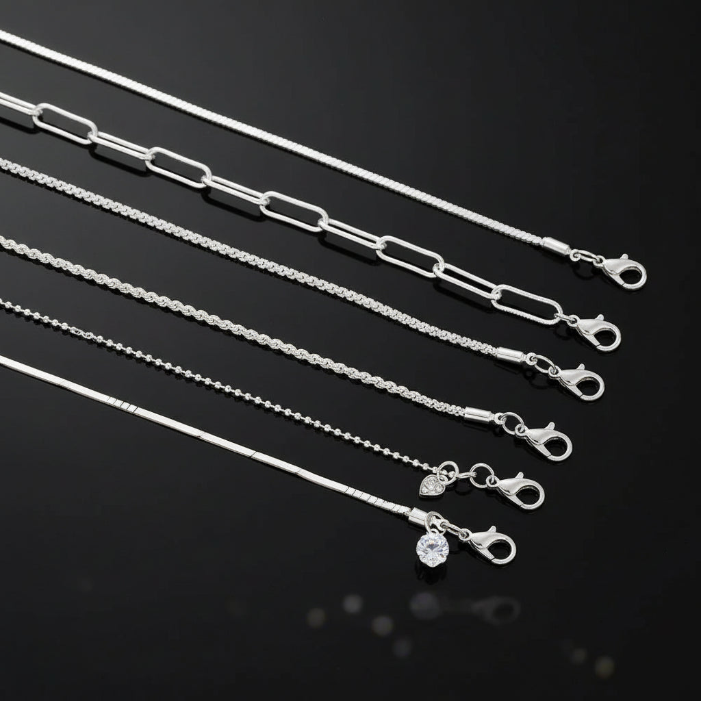 Lot de 6 Bracelets Femme Argent 925 Strass - Charme Ciel Étoilé Coréen Luxe