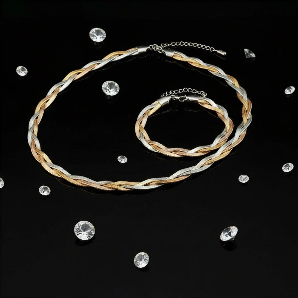 Chaîne Serpent Acier 316L - Collier et Bracelets Waterproof Femme